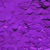 Конфетти Круг фольга 1,0см Фиолетовое 50г