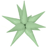 Шар фольга Звезда 3D составная 26" 66см Олива