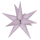 Шар фольга Звезда 3D составная 26" 66см Орхидея
