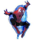 Шар фольга фигура Человек-Паук в полете ВЗ