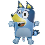 Шар фольга фигура Собака Блуи голубой 28" 71см ВЗ