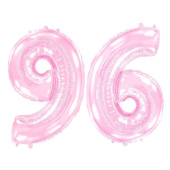 Шар фольга Цифра 40''/Fm Розовая Pink "6/9"