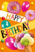 открытка-поздравление Happy Birthday