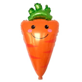 Шар фольга фигура Веселая морковка 26" 36х65см ВС