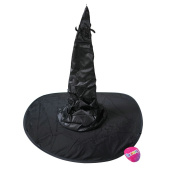 Шляпа Ведьмы Черная с паучком атлас ВС