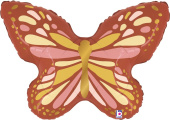 Шар фольга фигура Бабочка Бохо 29" GR