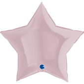 Шар фольга без рисунка 18'' звезда Розовая Pink GR