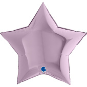 Шар фольга без рисунка 18'' звезда Сиреневая Lilac GR