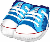 Шар фольга фигура Ботиночки для мальчика голубой 20" FL