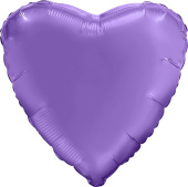Шар фольга без рисунка 18'' сердце Пурпурный сатин AG