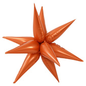 Шар фольга Звезда 3D составная 26” 66см Папайя AG