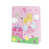 Пакет 32х26х10см 3D Волшебная фея Розовый с блестками