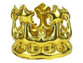 Шар фольга фигура 3D Корона золото 30" 76см ВЗ