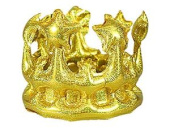 Шар фольга фигура 3D Корона золото блеск 30" 76см ВЗ
