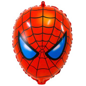 Шар фольга фигура голова Паук Spider голова 21" 53см ВЗ