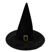 Шляпа Волшебная с черной лентой и золотой пряжкой черный 1шт