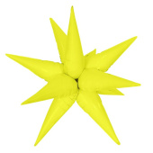Шар фольга Звезда 3D составная 26" 66см Светло-желтый Макарунс FL