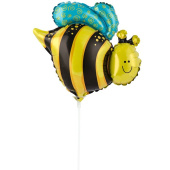 Шар фольга мини Пчела веселая