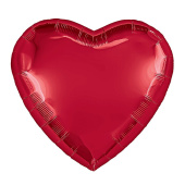 Шар фольга без рисунка 36" сердце Красный SLIM AG