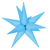 Шар фольга Звезда 3D составная 26" 66см Светло-голубой Макарунс FL