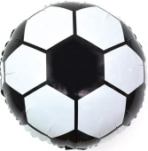 Шар фольга мини с клапаном Футбольный мяч 15'' 38см