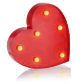 Фигура световая Сердце 16см Красный 1шт