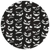 Тарелка бумага 180мм Хэллоуин Черный уп6