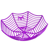 Конфетница Паутина фиолет пластик 28х8см