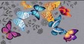 Конверт для денег Разноцветные бабочки