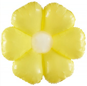 Шар фольга фигура Цветок Ромашка Светло-желтый 30'' 76см FL