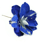 Украшение декор Цветок искусственный Синий 1шт КА