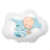 Шар фольга фигура Малыш в облаках 26'' 66см AG