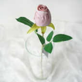 Украшение декор Роза искусственная Бутон сиреневый 50см 1шт