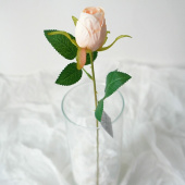 Украшение декор Роза искусственная Бутон ванильный 50см 1шт