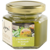 Свеча ароматическая в банке Грейпфрут и зеленый чай 5х6см 1шт
