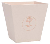 Коробка для цветов 10,7*10,6*7,2 см Ваза с цветком, персиковая