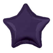 Шар фольга без рисунка 18'' звезда Темно Фиолетовая AG