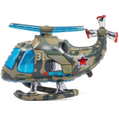 Шар фольга ХОД Вертолет 32,5" 82,5см ВЗ КА