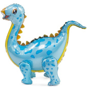 Шар фольга ХОД Динозавр Стегозавр голубой 36" 91см ВЗ