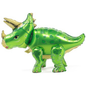 Шар фольга ХОД ДинозаврТрицератопс зеленый 36" 91см ВЗ