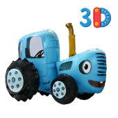 Шар фольга фигура Синий Трактор 3D 28'' 71см FL 1шт упак