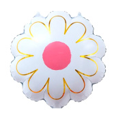 Шар фольга фигура Цветок белый Flower white 18" 46см ВП 1шт