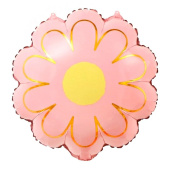 Шар фольга фигура Цветок розовый Flower pink 18" 46см ВП 1шт