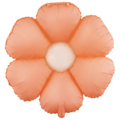 Шар фольга фигура Цветок Ромашка надув воздухом Розовый 30'' 76см FL 1шт