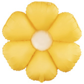 Шар фольга фигура Цветок Ромашка надув воздухом Желтый 30'' 76см FL 1шт