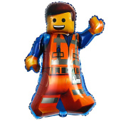 Шар фольга фигура Лего Человек 34" 86см ВЗ