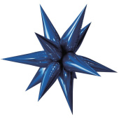 Шар фольга Звезда 3D составная 25" Blue ВЗ