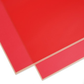 Пленка лист 60х60см матовая Кайма Золотая Красный 45мкм уп20