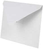 Конверты из перламутровой бумаги 120 г Белый 13,5х19см 10шт