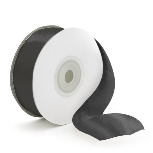 Лента атлас 12ммх22,85м Черный Лента атлас 12ммх22,85м Черный